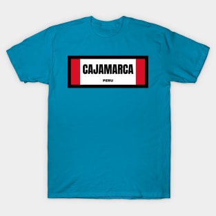 Cajamarca City in Peruvian Flag T-Shirt